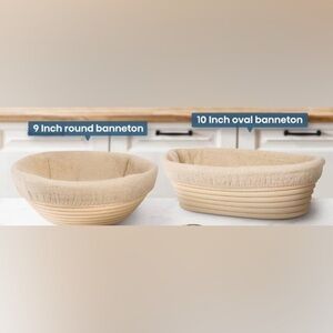 Oval and Round Banneton Proofing Baskets